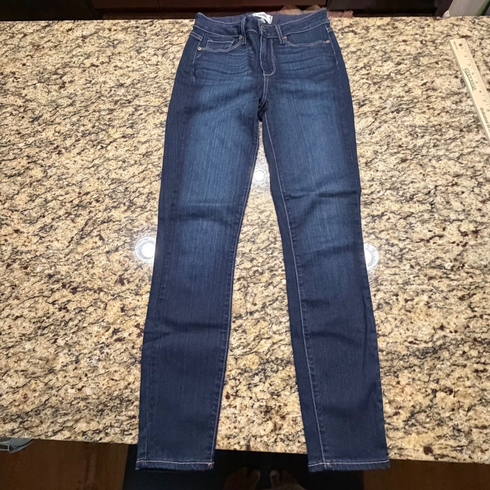 Paige Skinny Jeans Dark Wash Indigo High Rise Denim Womens Size 26 ws